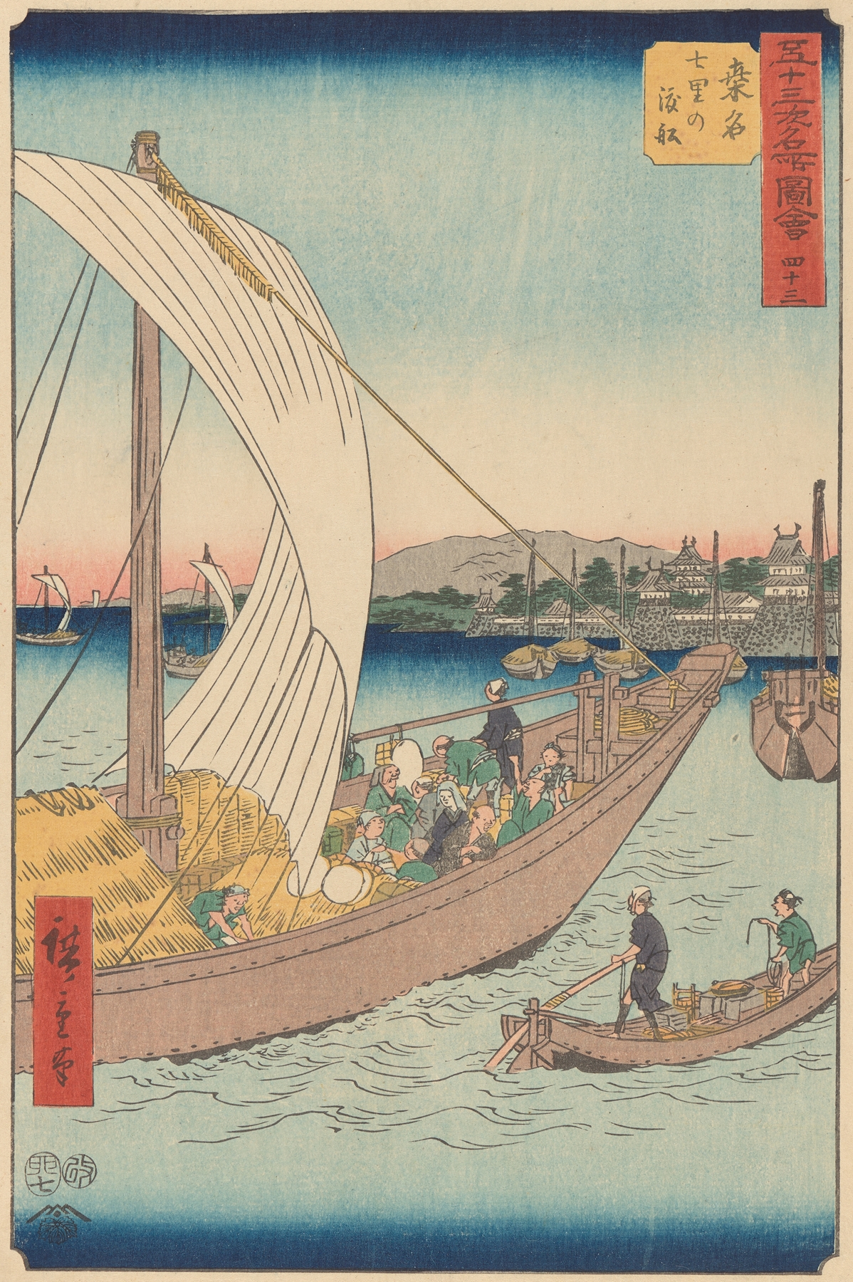 Kuwana by Andō Hiroshige