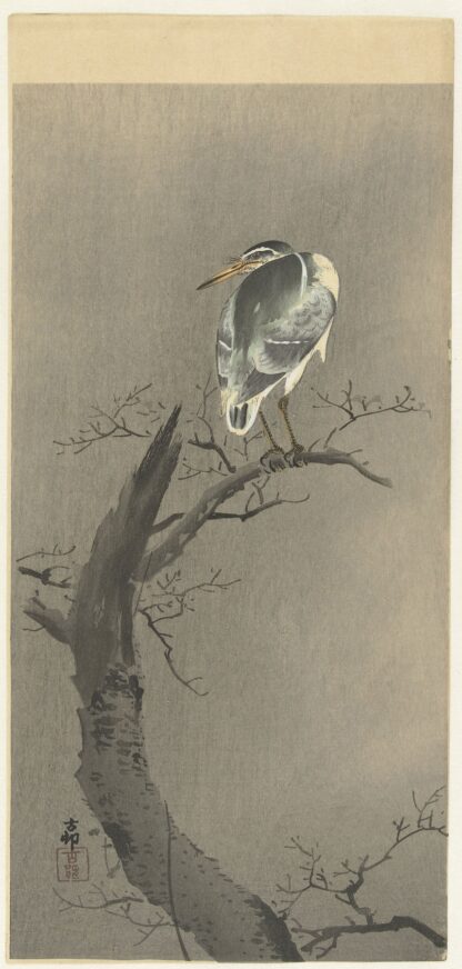 Kwak on branch by Ohara Koson