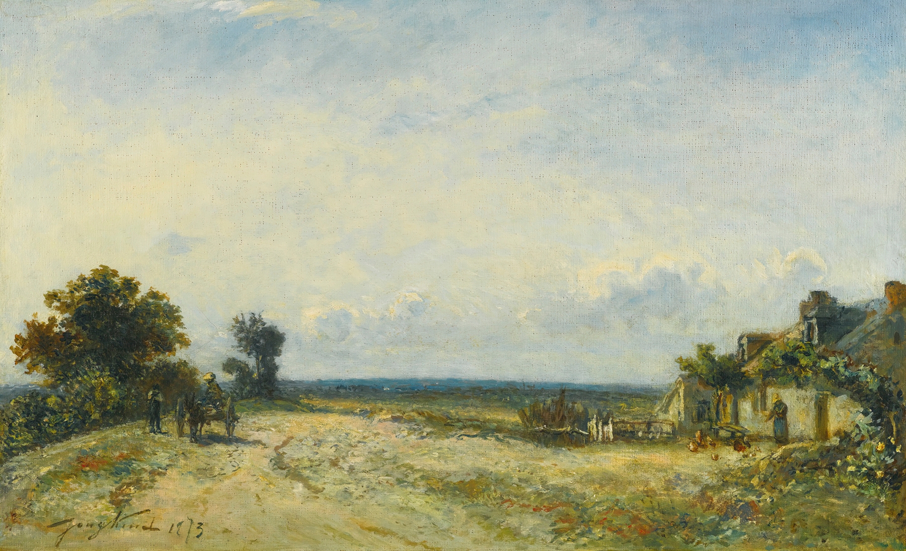 La Campagne Nivernaise by Johan Barthold Jongkind