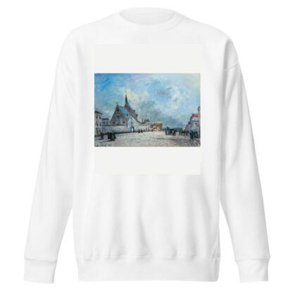 La Place De L’église by Johan Barthold Jongkind Sweatshirt