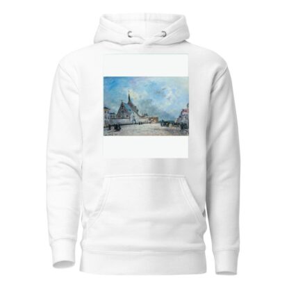 La Place De L’église by Johan Barthold Jongkind Hoodie