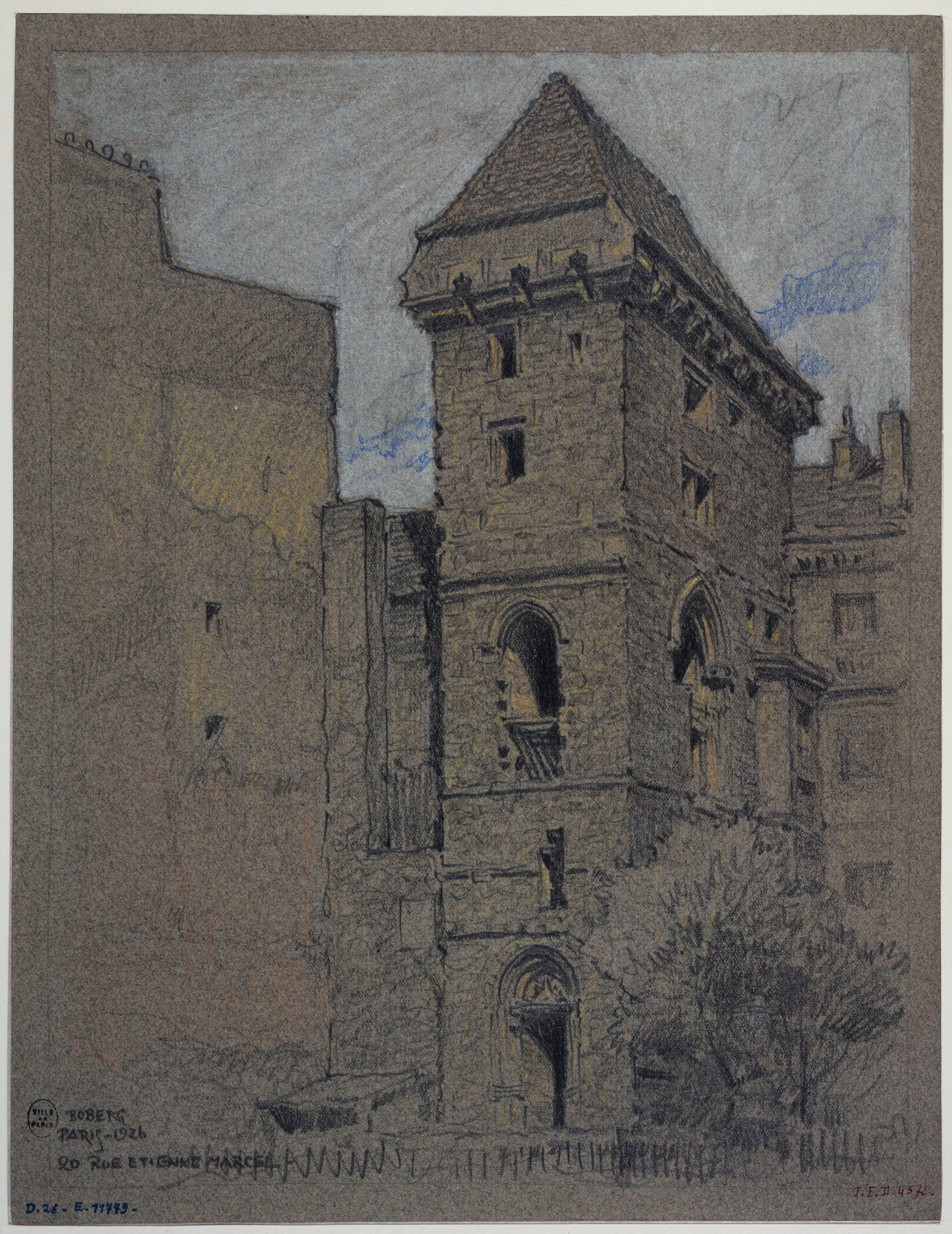 La tour de Jean-sans-Peur, 20 rue Etienne Marcel by Ferdinand Boberg