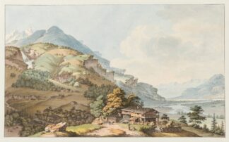 La Vallée Oberhasli by Johann Ludwig Aberli