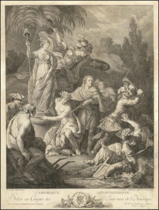L’Amerique Independante Dediee au Congres des Etats unis de l’Amerique by Antoine Borel