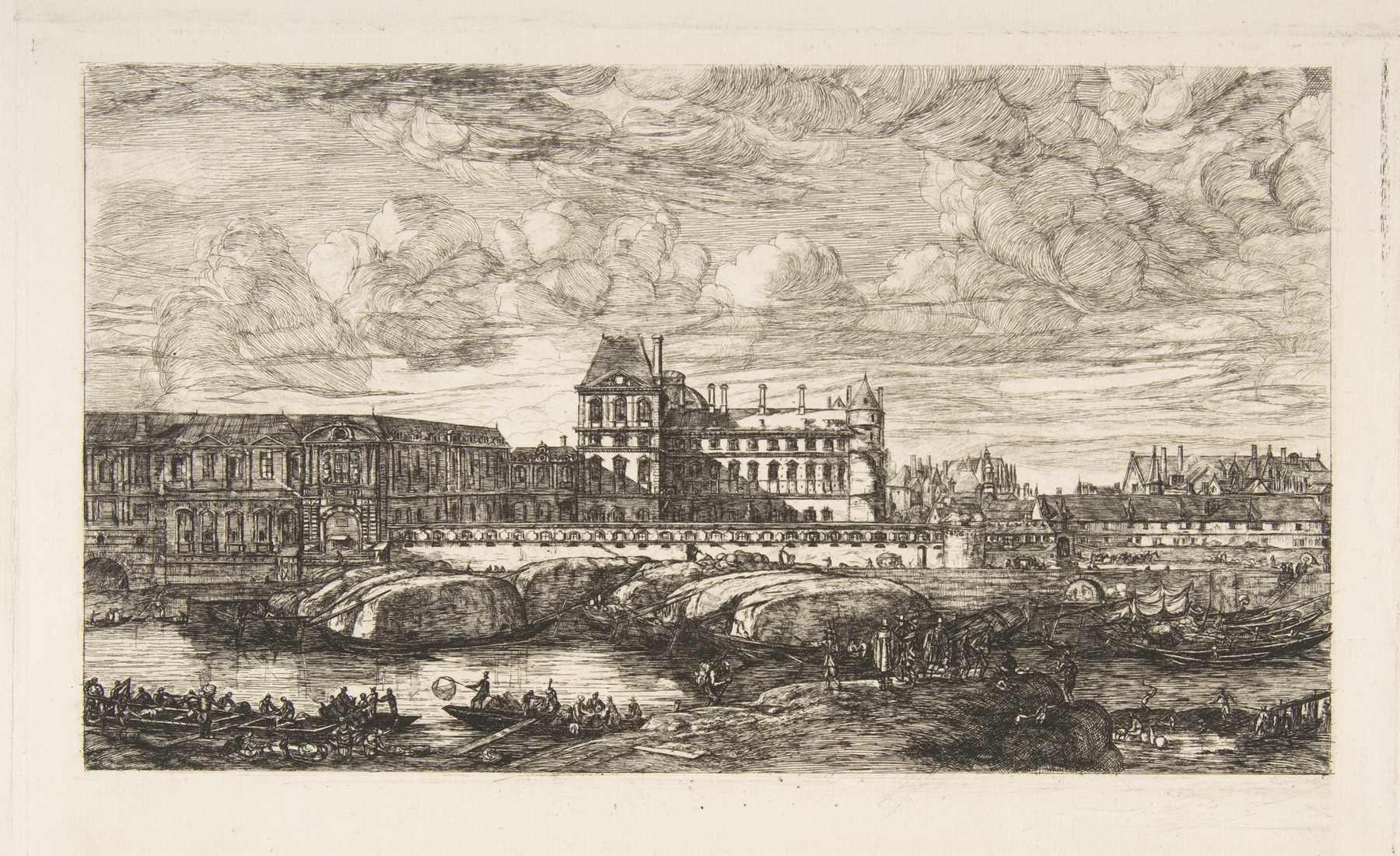 L’Ancien Louvre by Charles Meryon