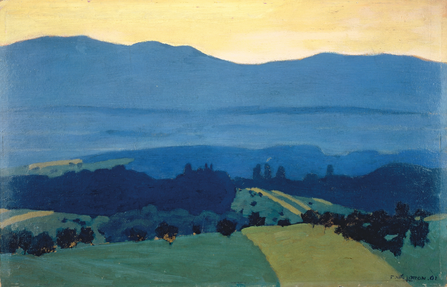 Landscape in the Jura Mountains near Romanel by Félix Vallotton