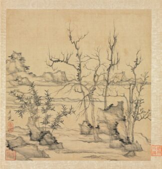 Landscape in the Style of Ni Zan by Chen Hongshou