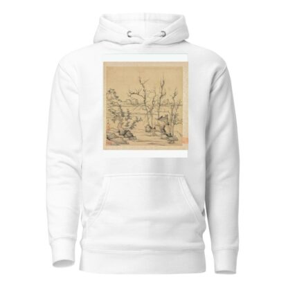 Landscape in the Style of Ni Zan by Chen Hongshou Hoodie