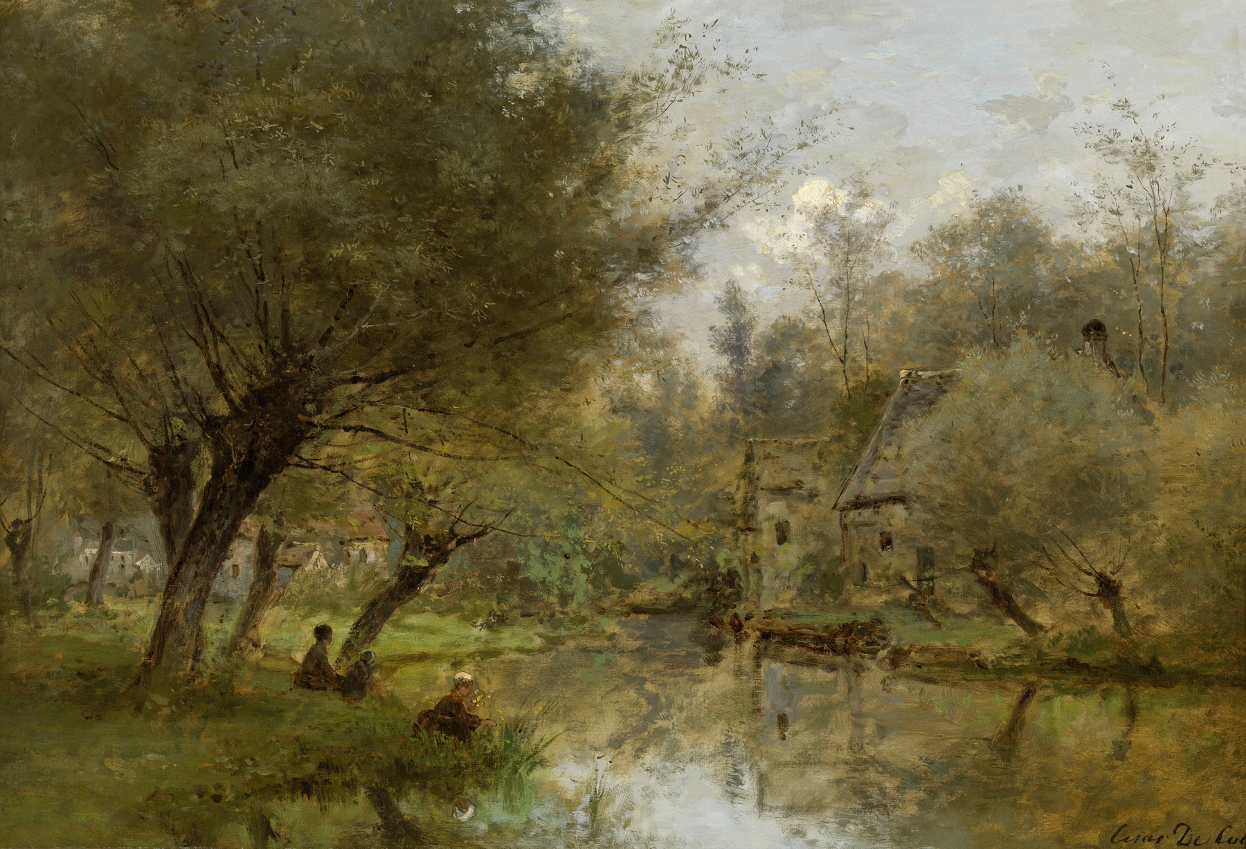Landscape near Saint-Germain-en-Laye by César De Cock