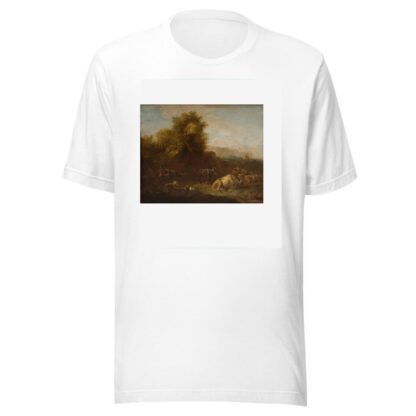 Landscape with Animals and a Shepherd by Nicolaes Pietersz. Berchem T-Shirt