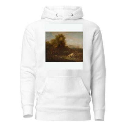 Landscape with Animals and a Shepherd by Nicolaes Pietersz. Berchem Hoodie
