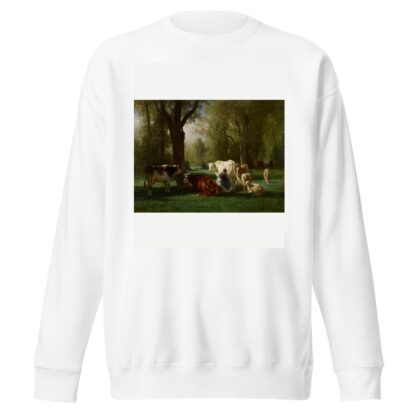 Landscape With Cattle And Sheep by Constant Troyon Sweatshirt