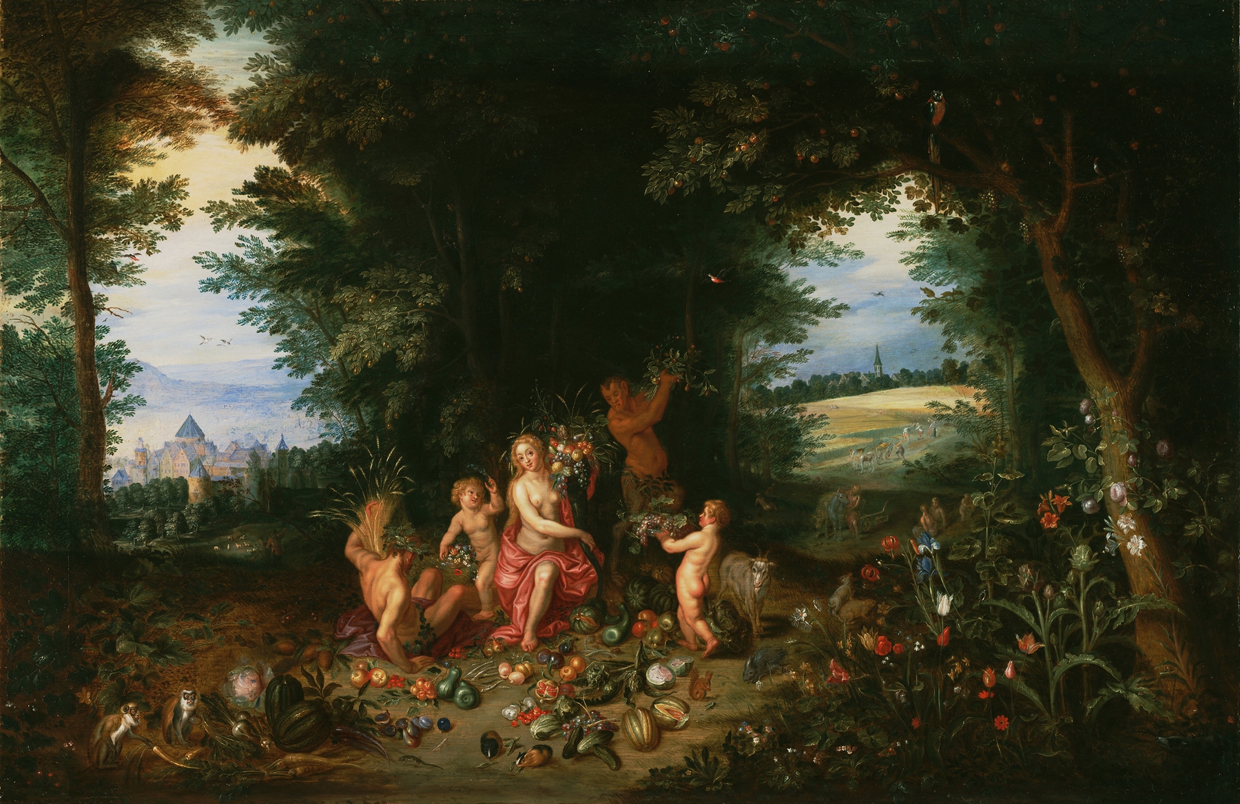 Landscape With Ceres by Jan Brueghel the Younger
