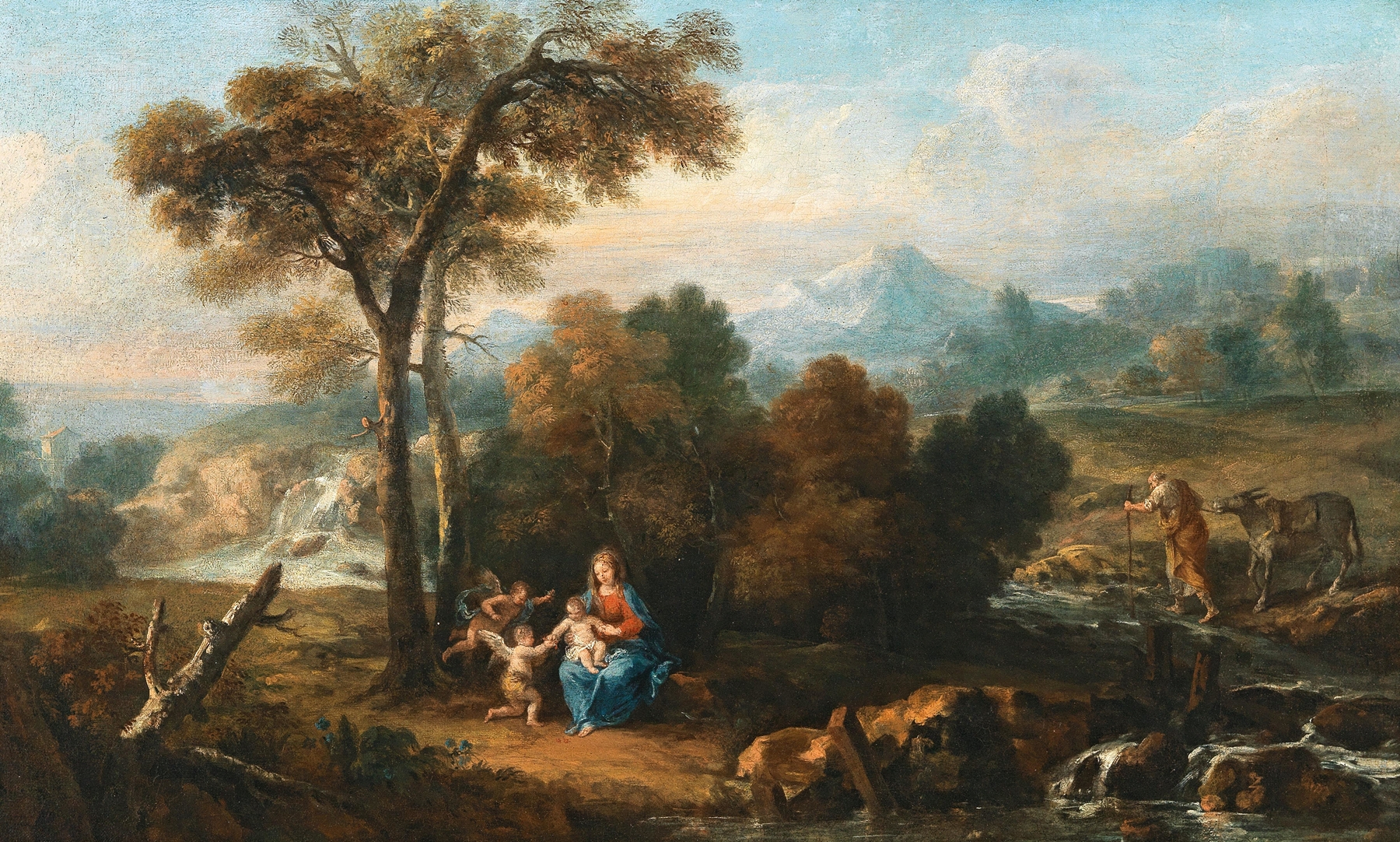 Landscape with the Rest on the Flight into Egypt by Francesco Zuccarelli