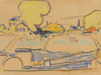 Landschaft bei Dresden by Ernst Ludwig Kirchner