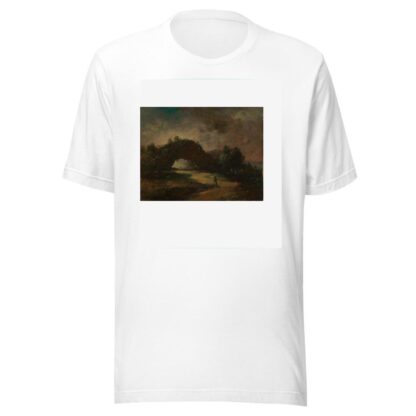 Landschaft mit einem von Buschwerk überwachsenen Felsenbogen by Christian Wilhelm Ernst Dietrich T-Shirt