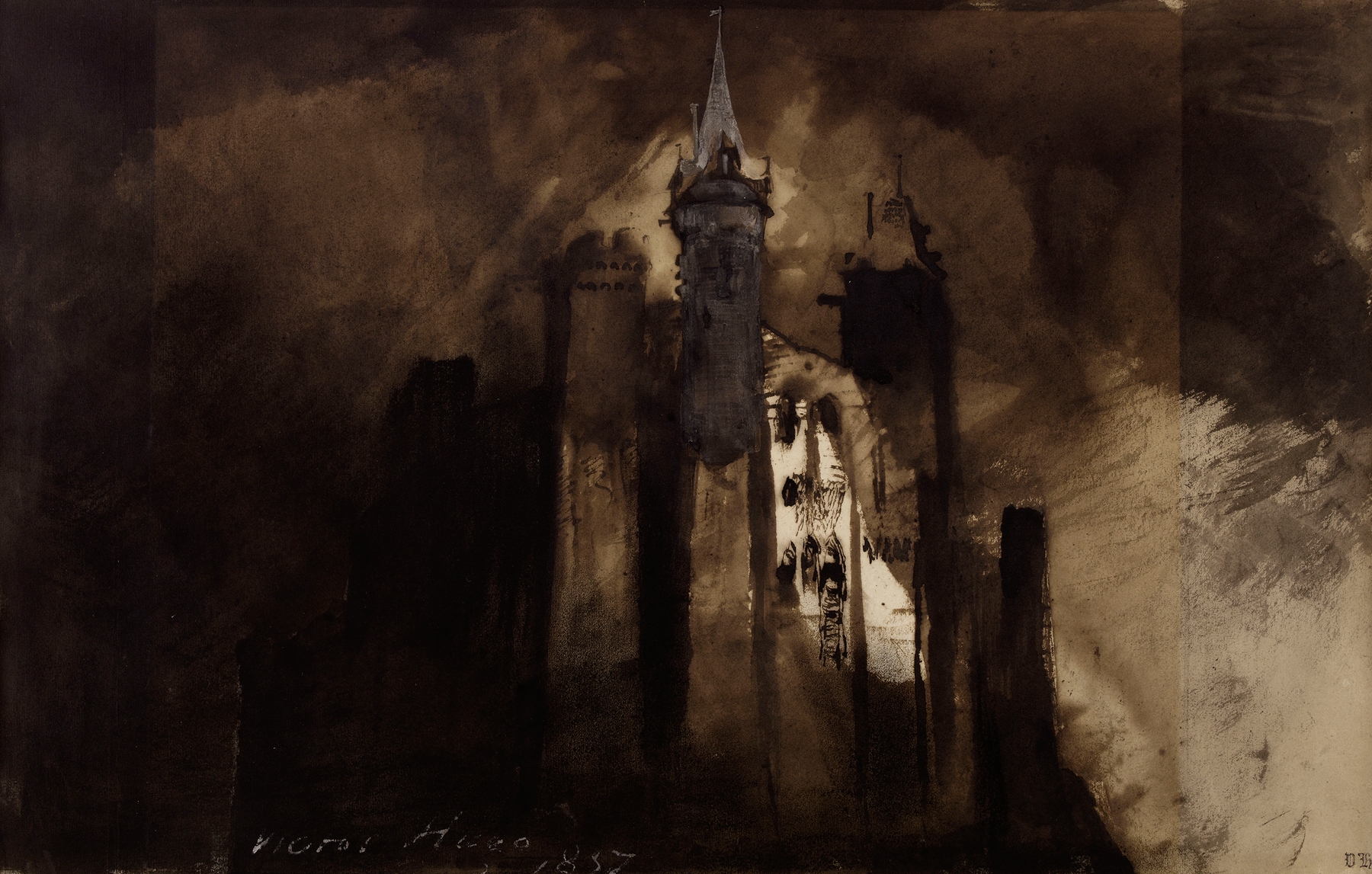Le burg dans l’orage by Victor Hugo