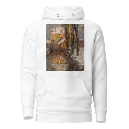 Le Canal, Neige, Gisors by Henri Le Sidaner Hoodie