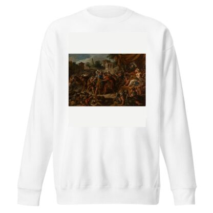 Le Combat des soldats nés des dents du serpent by Jean-François de Troy Sweatshirt