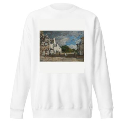 Le Faou, un coin du village by Eugène Boudin Sweatshirt