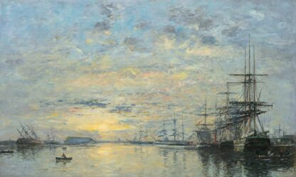 Le Havre, Bassin De L’eure by Eugène Boudin