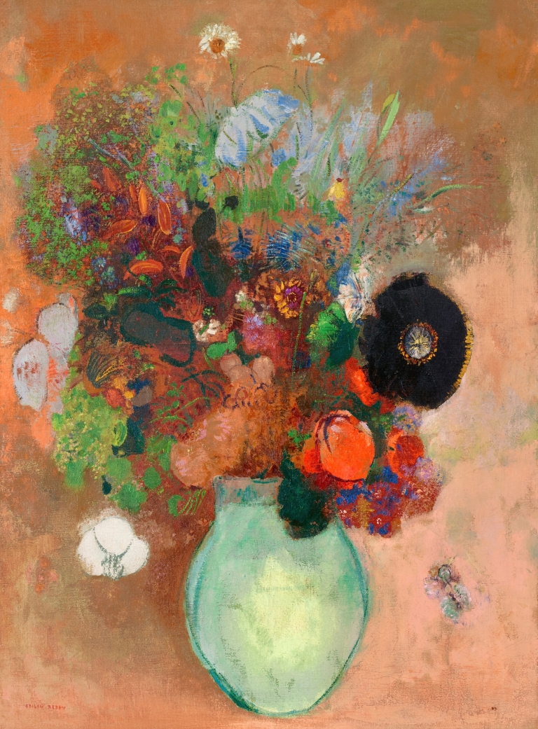 Le pavot noir by Odilon Redon