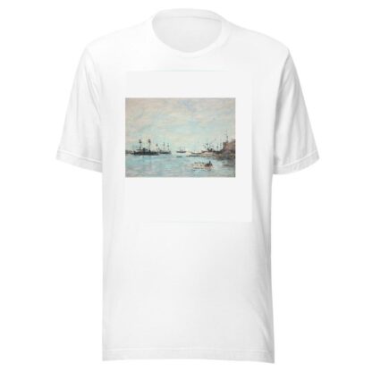 L’escadre devant Villefranche by Eugène Boudin T-Shirt