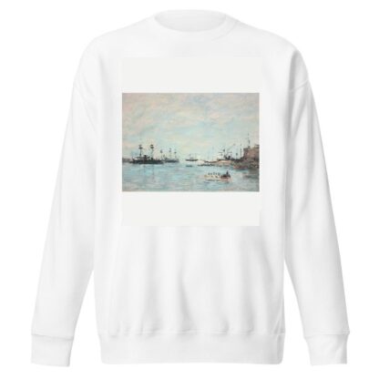 L’escadre devant Villefranche by Eugène Boudin Sweatshirt