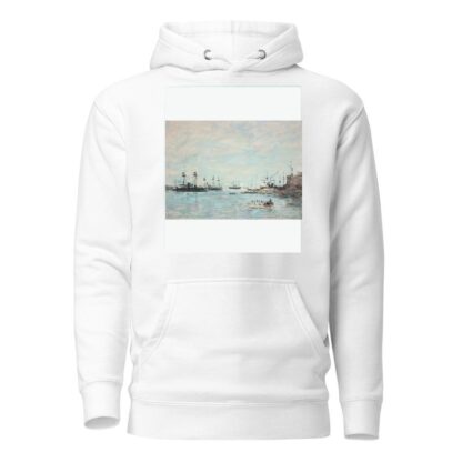 L’escadre devant Villefranche by Eugène Boudin Hoodie