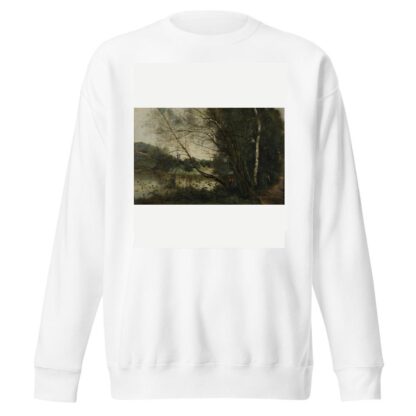 L’étang à l’arbre penché by Jean-Baptiste-Camille Corot Sweatshirt