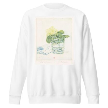 Letter next to a vase with a rose by Henri-Charles Guérard Sweatshirt