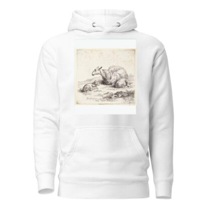 Liggende får med to lam by Nicolaes Pietersz. Berchem Hoodie
