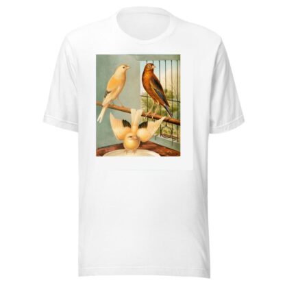 Linnet And Canary Mules by W. A . Blakston T-Shirt