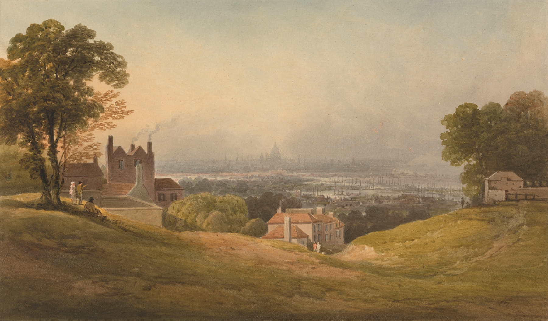 London from Blackheath by Francis Nicholson