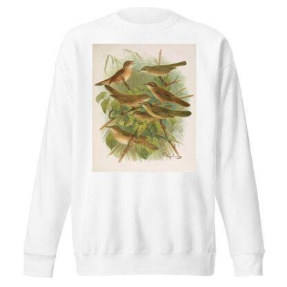 Lusciniola fuscata, melanopogon, Locustella, naevia, luscinioides, certhiola by Johann Friedrich Naumann Sweatshirt