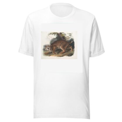 Lynx rufus, Common American Wild Cat by John Woodhouse Audubon T-Shirt