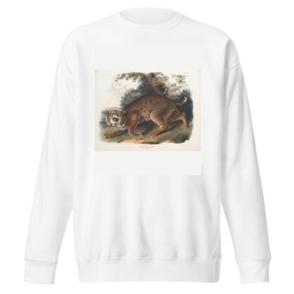 Lynx rufus, Common American Wild Cat by John Woodhouse Audubon Sweatshirt