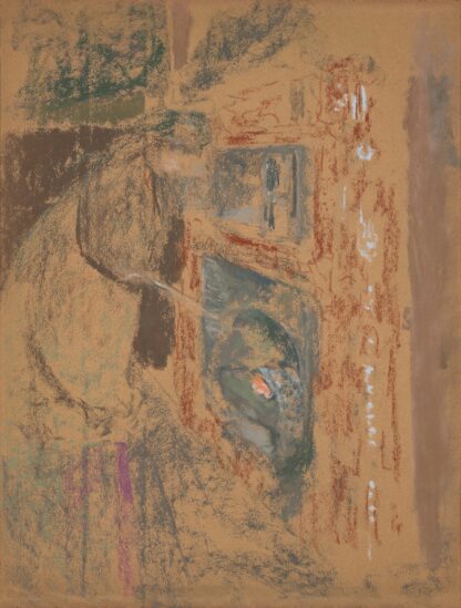 Madame Vuillard devant la cheminée by Édouard Vuillard Sweatshirt