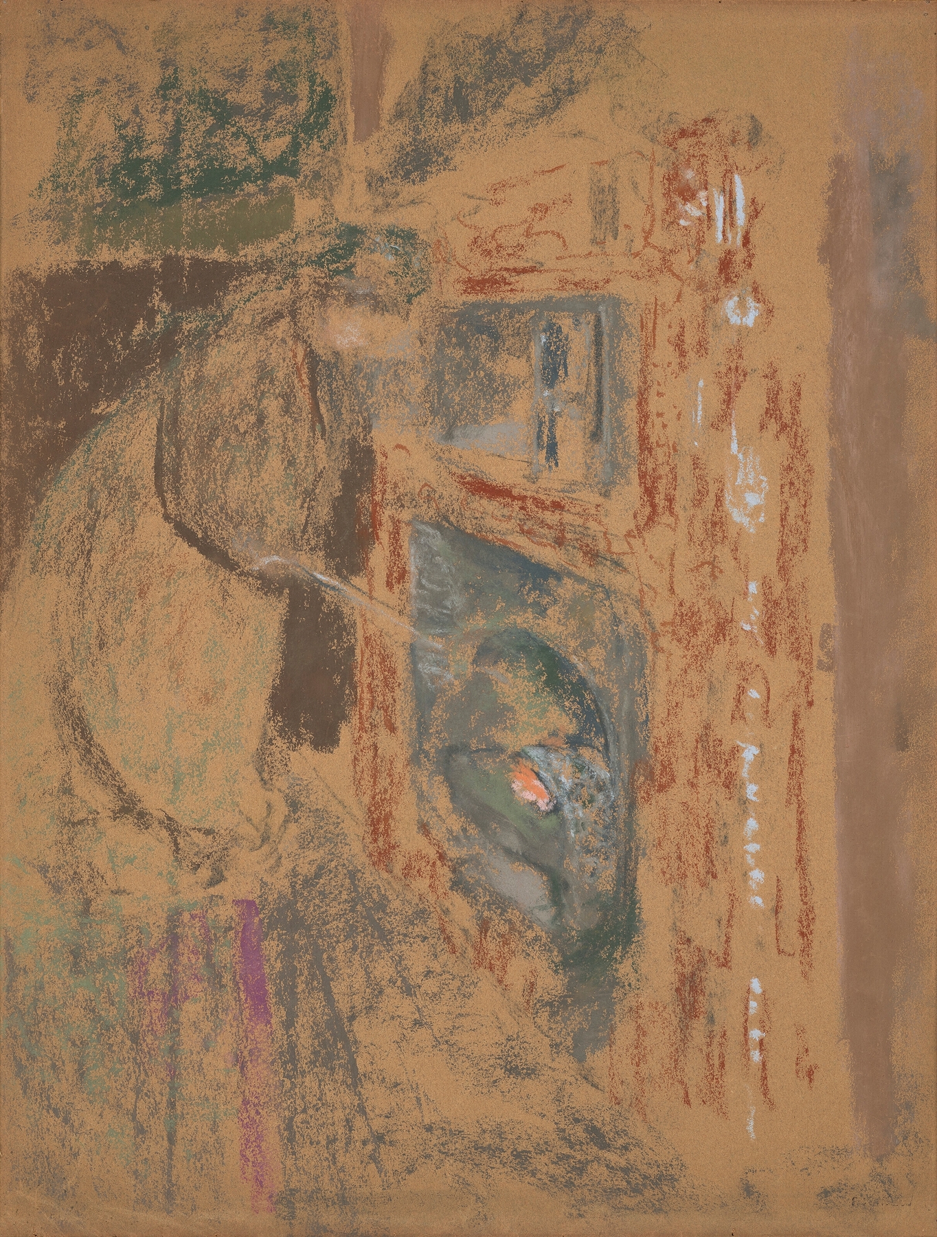 Madame Vuillard devant la cheminée by Édouard Vuillard