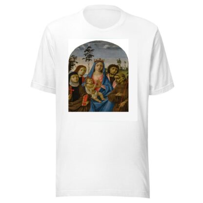 Madonna and Child with Saints Clare, John the Evangelist, John the Baptist, and Francis by Michelangelo di Pietro Membrini T-Shirt