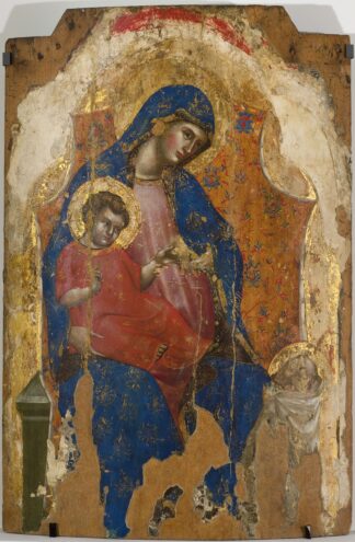 Madonna with Child Jesus and St. Bernard by Veneziano Lorenzo