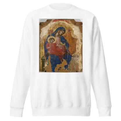 Madonna with Child Jesus and St. Bernard by Veneziano Lorenzo Sweatshirt