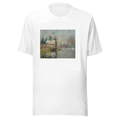 Maison Au Bord De L’eau, Effet De Neige by Gustave Loiseau T-Shirt