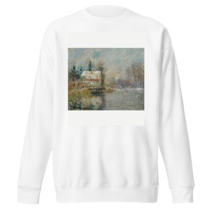 Maison Au Bord De L’eau, Effet De Neige by Gustave Loiseau Sweatshirt