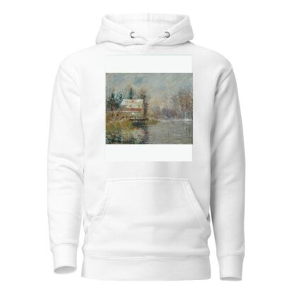 Maison Au Bord De L’eau, Effet De Neige by Gustave Loiseau Hoodie
