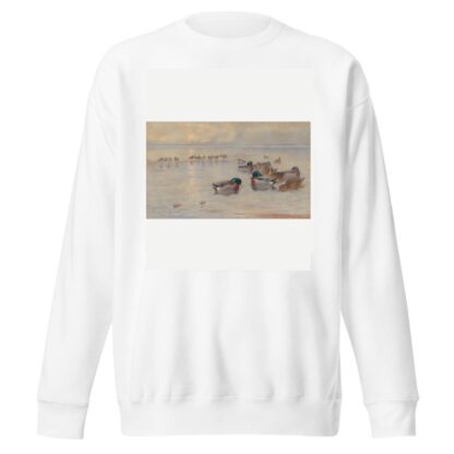 Mallards on a lake by Archibald Thorburn Sweatshirt