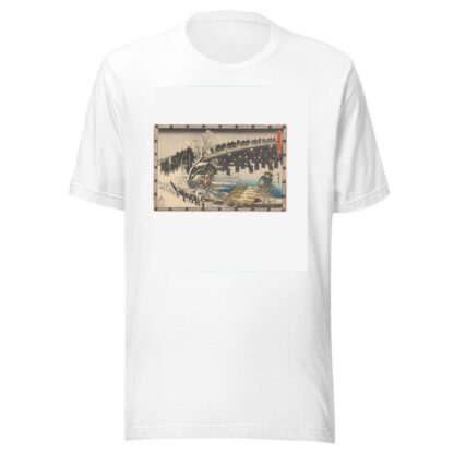 Marching over Bridge by Andō Hiroshige T-Shirt