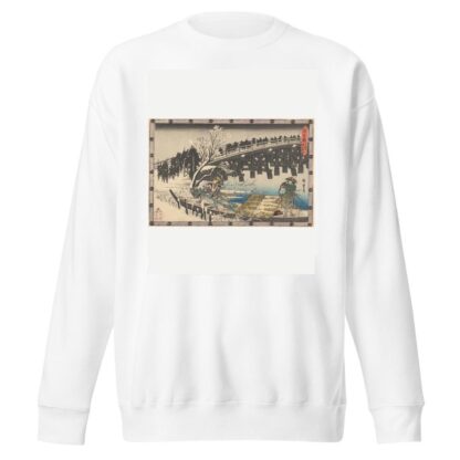Marching over Bridge by Andō Hiroshige Sweatshirt