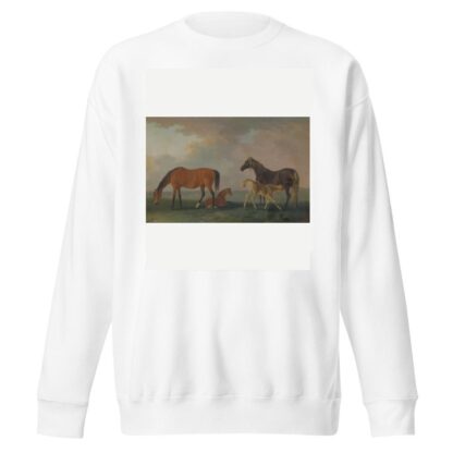 Mares and Foals, facing left by Sawrey Gilpin Sweatshirt