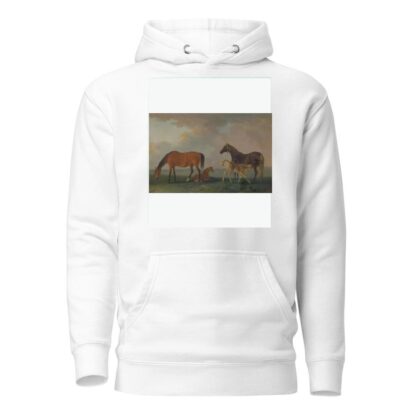 Mares and Foals, facing left by Sawrey Gilpin Hoodie